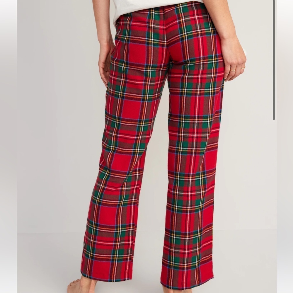 OLD NAVY Mid-Rise Printed Flannel Pajama Pants With Pockets Size Medium - Picture 11 of 11
